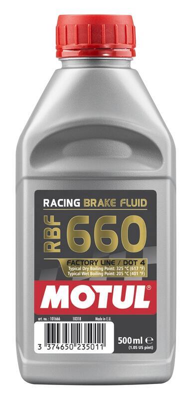 DOT 4 RBF 660 Racing Brake Fluid 500ml 12-Pack [MOTUL]