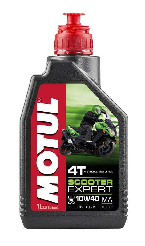 Huile de moteur 10W40 pour scooter 4T, 12 pack [motul]