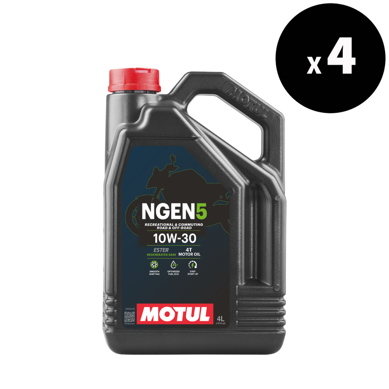 Ngen 5 Huile de moteur 4T 10W-30 4L 4-Pack [MOTUL]