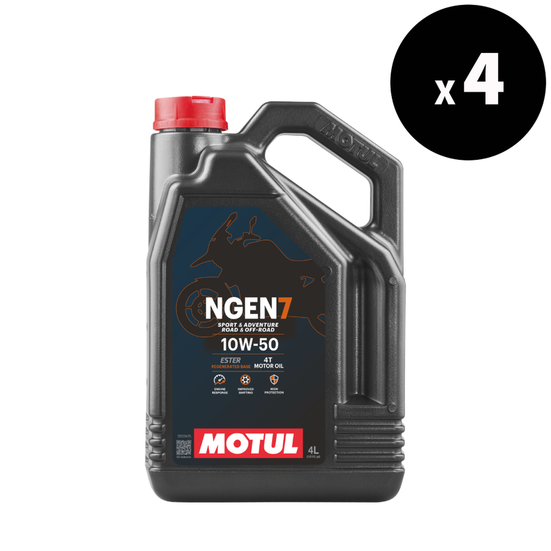 NGEN 7 4T Motoröl 10W-50 4L 4er-Pack [Motul]