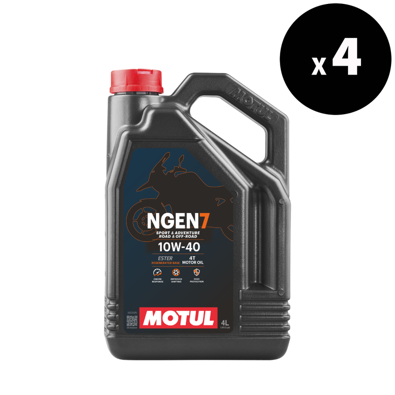 NGEN 7 4T Motoröl 10W-40, 4L Viererpack [Motul]
