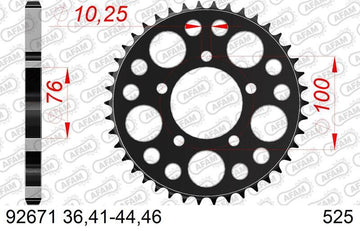 Benelli Leoncino 800 [AFAM] - Kit chaîne 525XMR3 16/46 Super renforcé - Pignon standard - 0
