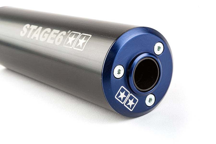 Beta RR-T SM 50 2T - Exhaust Streetrace High Mount left blue black
