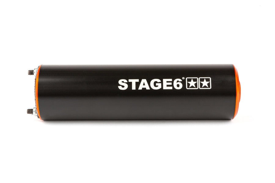 Beta RR Enduro 50 2T - Exhaust Streetrace High Mount left orange black