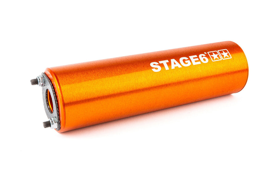 Beta RR Enduro 50 2T - Exhaust Streetrace High Mount left orange