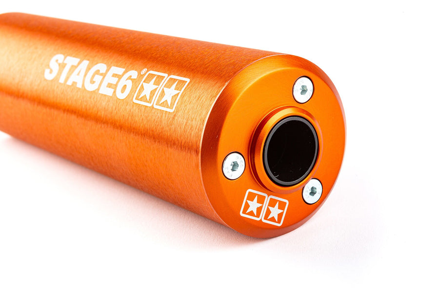 Beta RR Enduro 50 2T - Exhaust Streetrace High Mount left orange