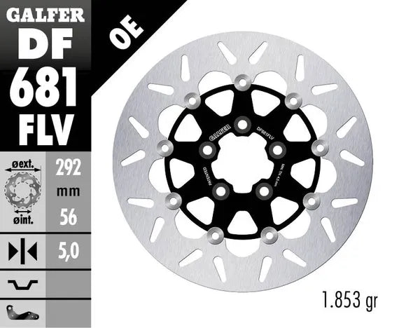 Harley-Davidson FXST 1584 Softail Standard [2008-2011] - Round floating brake disc - picture 4