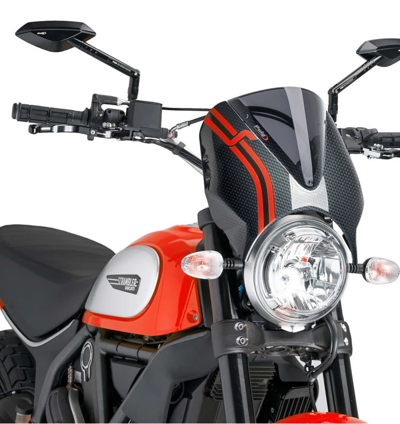 DUCATI SCRAMBLER DESERT SLED [2025] – RetroVision Windshield Visor – Tinted