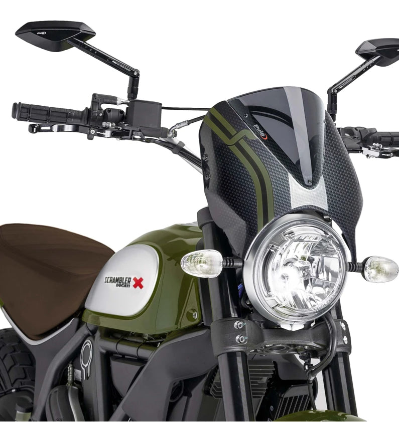 DUCATI SCRAMBLER DESERT SLED [2025] – RetroVision Windshield Visor – Tinted