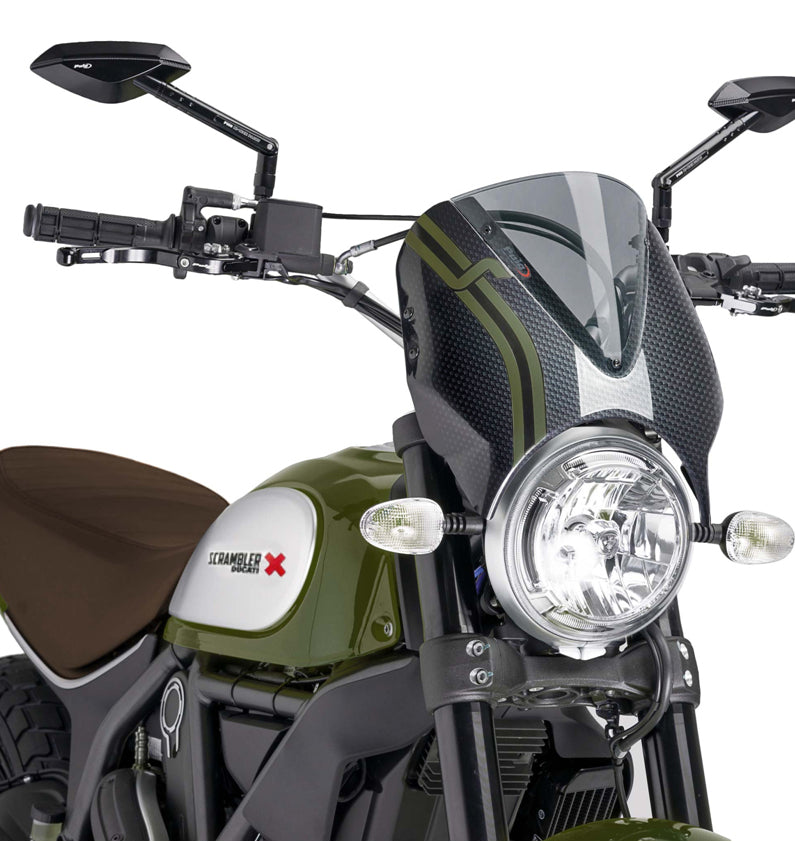 DUCATI SCRAMBLER DESERT SLED [2025] – RetroVision Windschild Visier – Stark