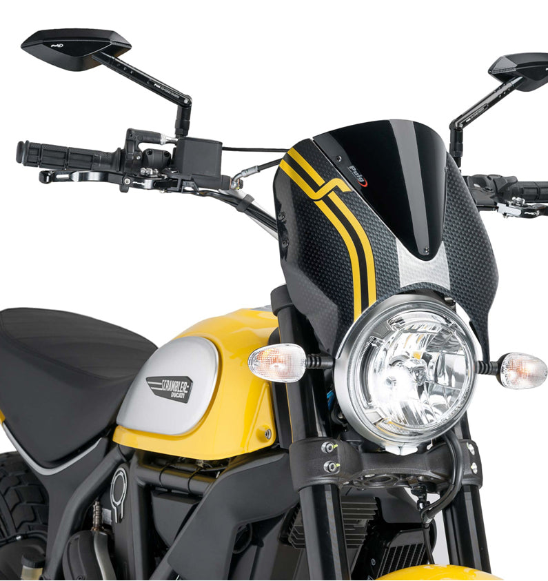 DUCATI SCRAMBLER DESERT SLED [2025] – RetroVision Windshield Visor – Tinted