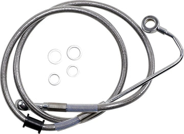 harley davidson flstc [DRAG SPECIALTIES] – Verlängerte Edelstahl-Bremsleitung