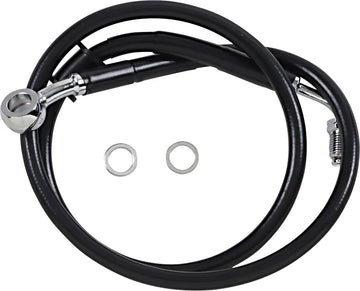 harley-davidson street bob [DRAG SPECIALTIES] – Extended stainless steel brake line - 0