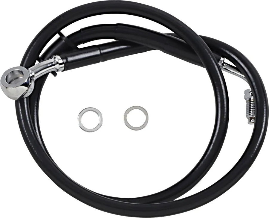 harley-davidson street bob [DRAG SPECIALTIES] – Verlängerte Edelstahl-Bremsleitung