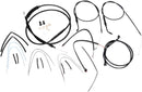 Harley-Davidson Street Bob [BURLY BRAND] - Kit complet de câbles/lignes de guidon en vinyle noir pour cintres Ape-2