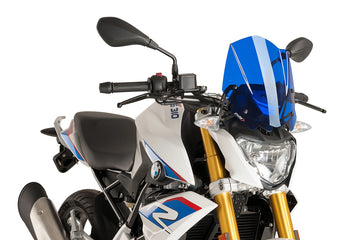 TRIUMPH BONNEVILLE T 120 NOIR [2025] - Pare-brise sport nouvelle génération | Bleu | PUIG8920A