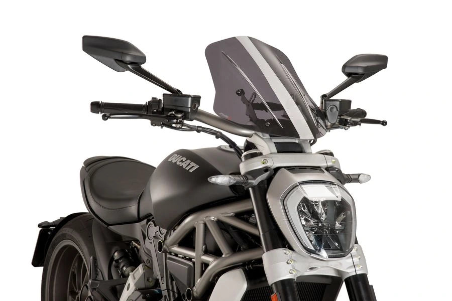 TRIUMPH BONNEVILLE T 120 BLACK [2025] - Adjustable touring screen | Tinted | PUIG 8922H