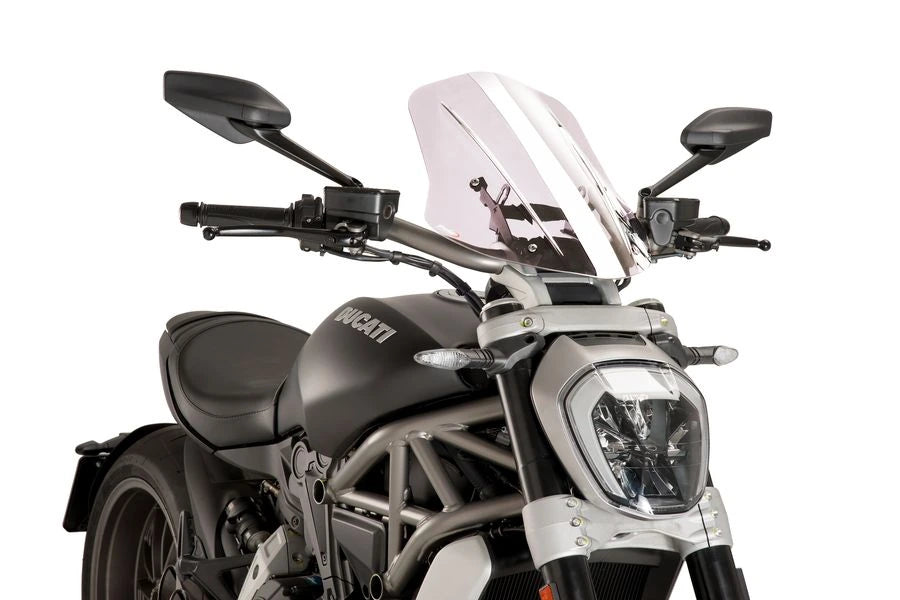 TRIUMPH BONNEVILLE T 120 BLACK [2025] - Adjustable touring screen | Clear | PUIG 8922W