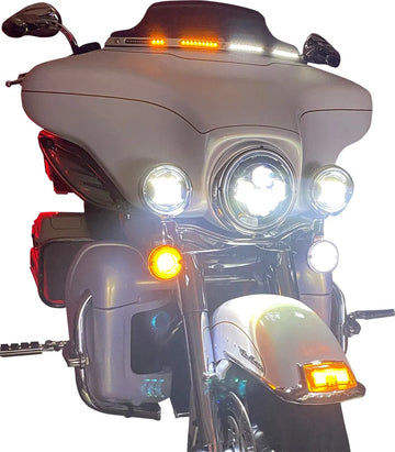harley davidson flhtc [CUSTOM DYNAMICS] – Genesis® 4 Dynamic LED Batwing-Scheibenzierleiste - 0