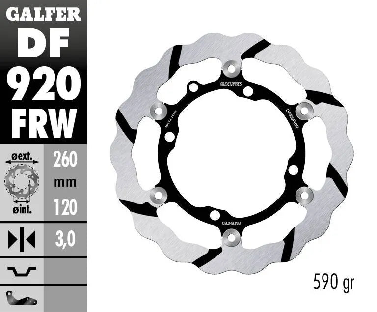 Sherco SE 300 [2014] - floating wave brake disc, grooved – picture 2