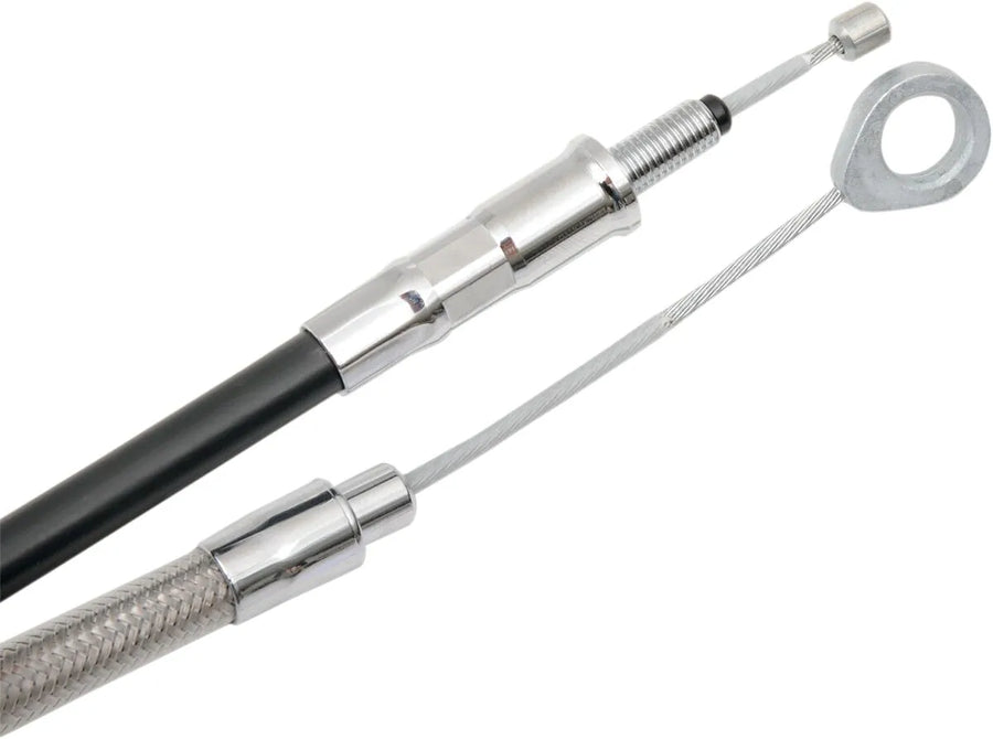 harley davidson flhrxs [DRAG SPECIALTIES] – Hocheffizientes Kupplungsseil aus geflochtenem Edelstahl