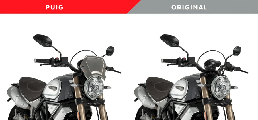 DUCATI SCRAMBLER 1100 DARK PRO [2025] – ALU Frontplatte – Silber