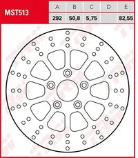 Harley-Davidson Vrscb 1130 V Rod [2004-2005] - Brake disc fixed round – picture 11