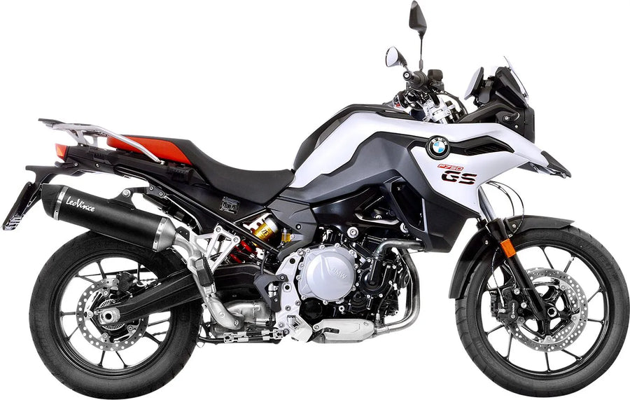bmw f 750 gs [LEOVINCE] – Silencieux arrière Nero - acier inoxydable
