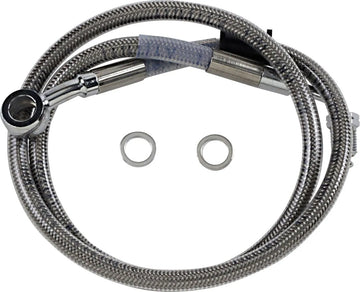 harley-davidson street bob [DRAG SPECIALTIES] – Extended stainless steel brake line