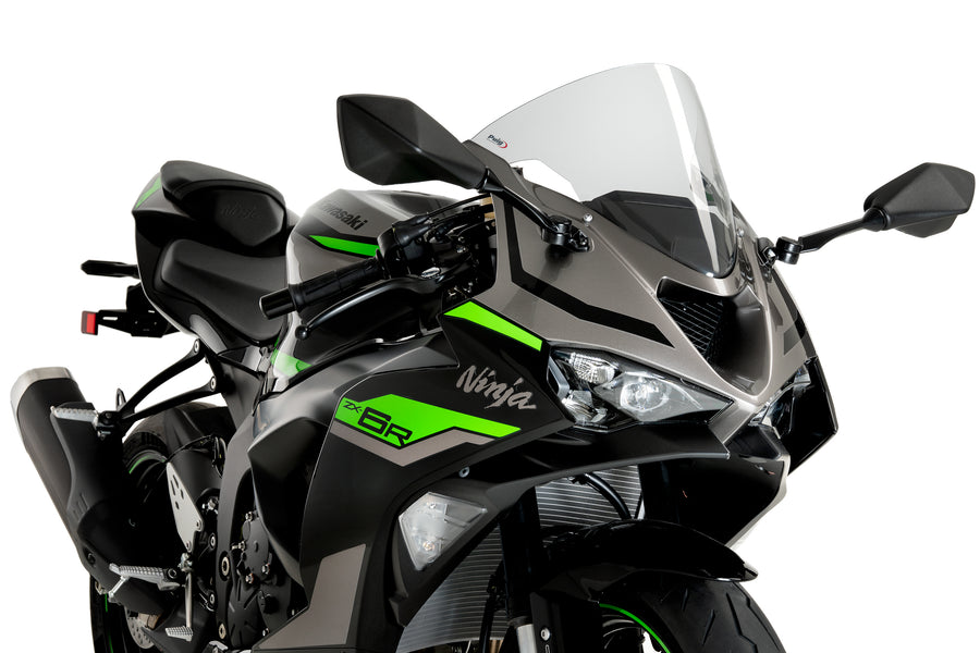 KAWASAKI ZX-6R NINJA [2025] – Bulle R-Racer – Noir