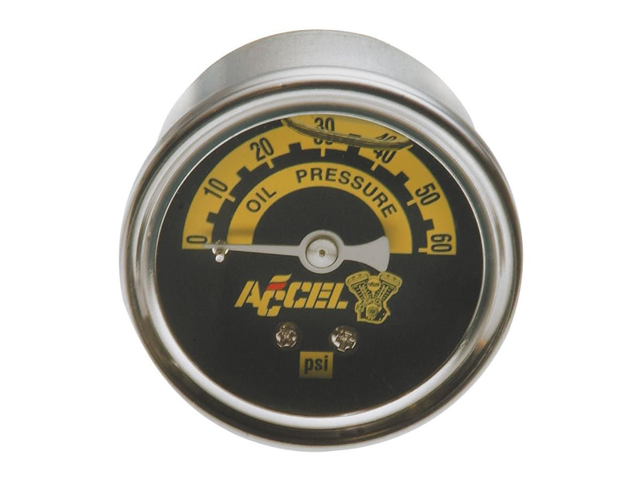 Harley Davidson - 60 lb Pression du compteur d'huile Échelle d'affichage de pression d'huile: 60 psi