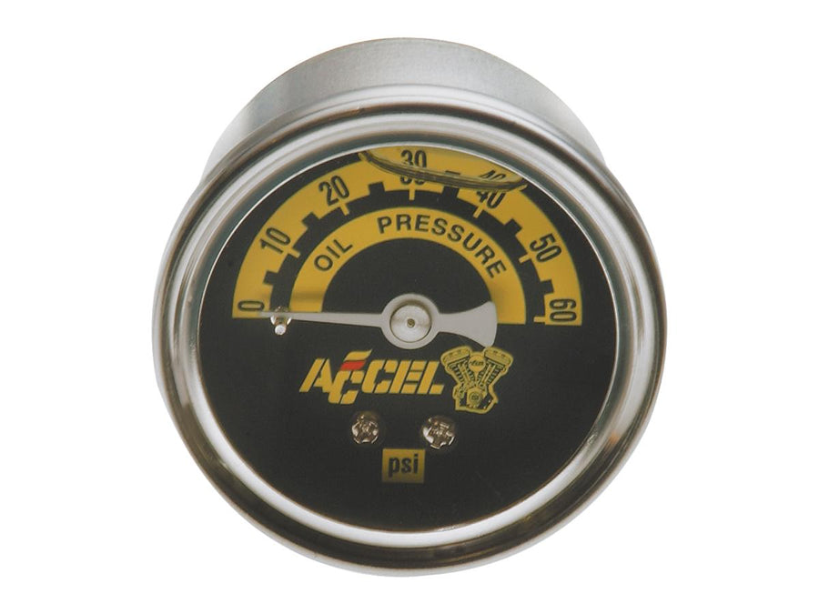 Harley Davidson - 60 lb Pression du compteur d'huile Échelle d'affichage de pression d'huile: 60 psi