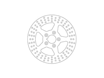Harley Davidson Sportster [1985-1999] -RIGID DISC DIC DE FREIN-HOLE ACIER INOXDUBLE 11,5 "