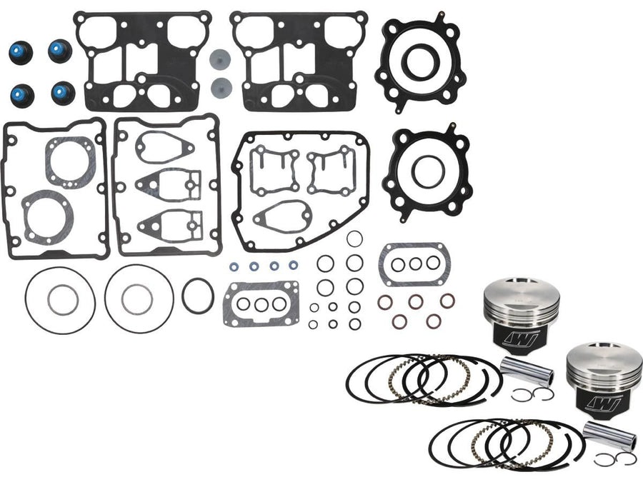 Harley Davidson Dyna [1999-2006]-forged piston kit with upper sealing set