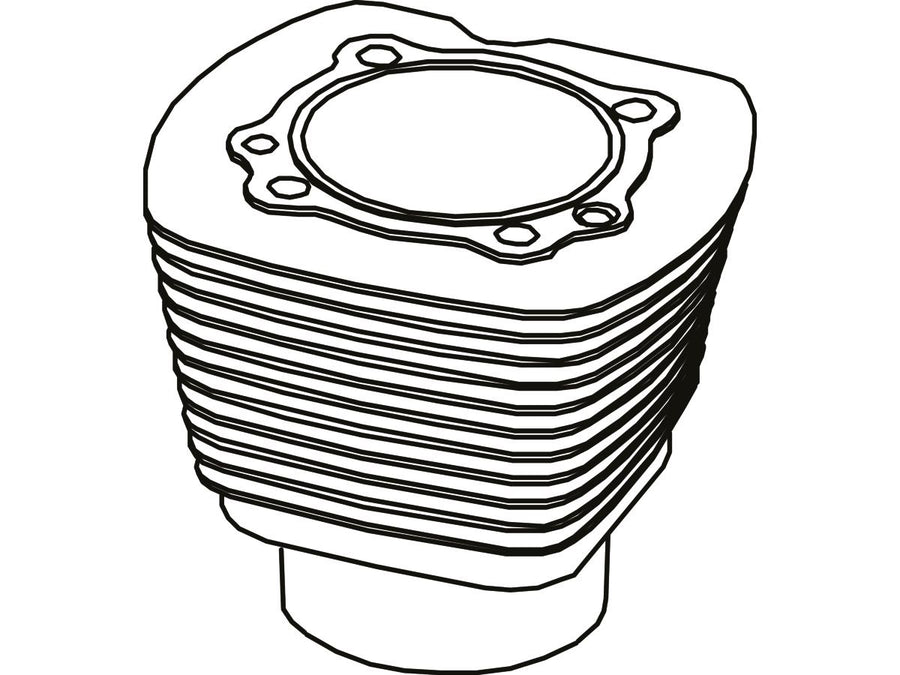 Harley Davidson Revtech 88 [2000-2019]-3-5/8 "rear cylinder for Evo