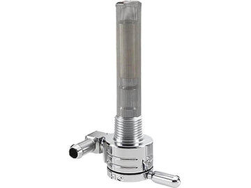 Harley Davidson - 3/8 "NPT Valve de carburant à la sortie extérieure avant Chrome