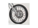 Harley Davidson Sportster [2014-2020]-Nitro brake disc stainless steel polished 11.8 "-7