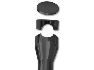 Harley Davidson up [1974-1974] – Big Bone 100 Risers Schwarz Pulverbeschichtet 1" - 0
