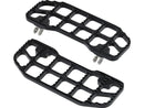 Harley Davidson Touring [1985-2025]-corrugated footrests black, anodized-1