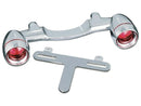 Harley Davidson Flhs [1991-1993] -Bullet Light Heckblinkerbar Chrom Red Red-1
