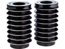 Harley Davidson Touring [1986-2013] -Retro Fork Protection Officer Schwarz Diamantschliff-1