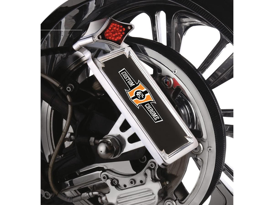 Harley Davidson Softail [1987-1999] - ensemble de support de lumière arrière et de plaque d'immatriculation verte