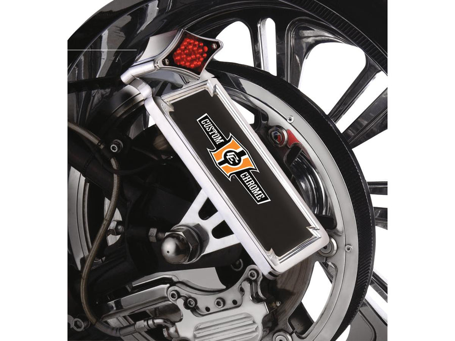 Harley Davidson Softail [1987-1999] - ensemble de support de lumière arrière et de plaque d'immatriculation verte