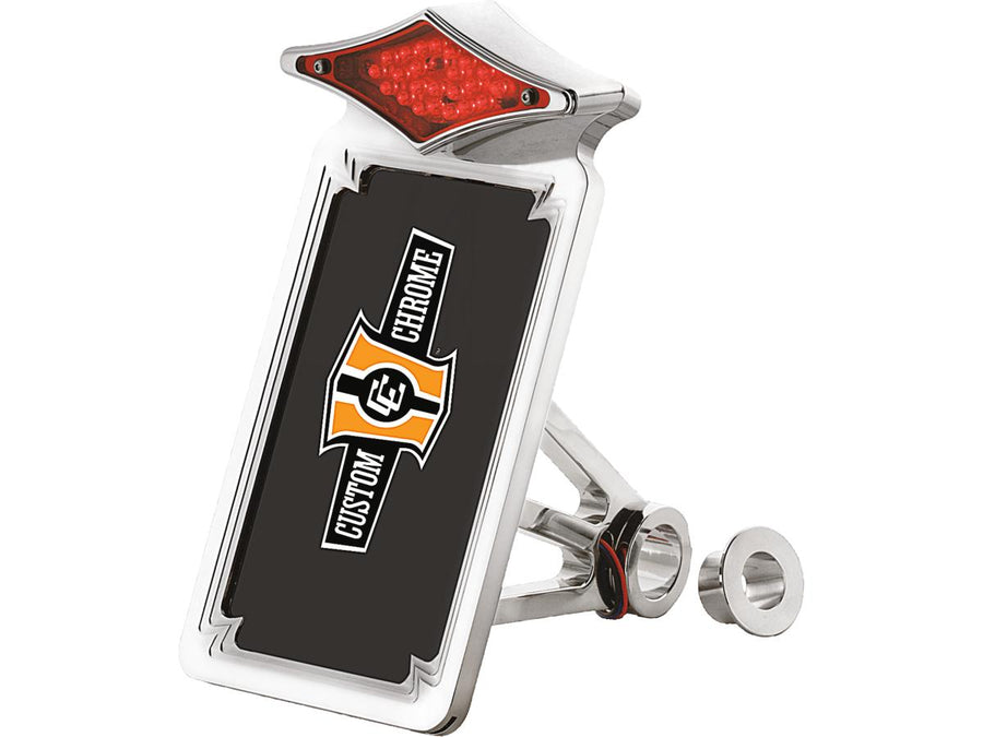 Harley Davidson Softail [1987-1999] - ensemble de support de lumière arrière et de plaque d'immatriculation verte