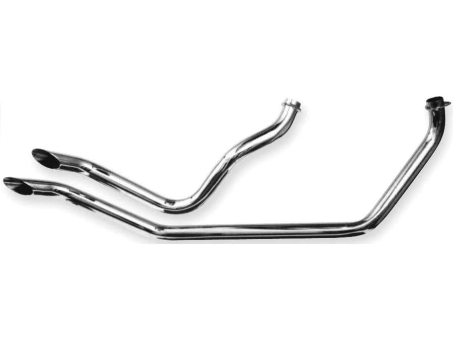 Harley Davidson Fl Shovel [1970-1984]-Gooseneck 2-part drag pipes shovel engine ...