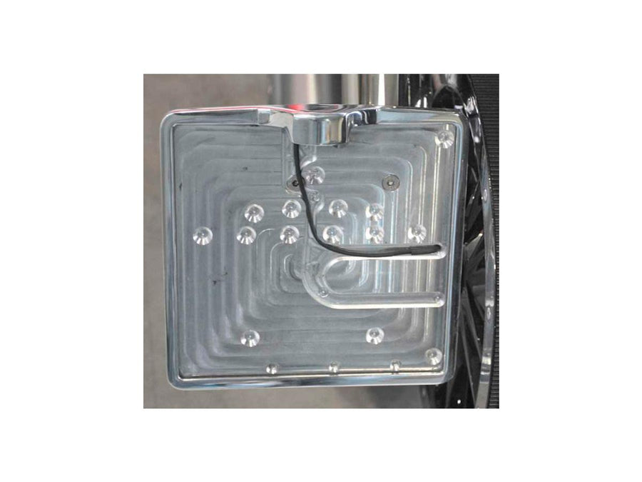 Harley Davidson - Inner license plate base plate Norwegian size 150x220mm aluminum