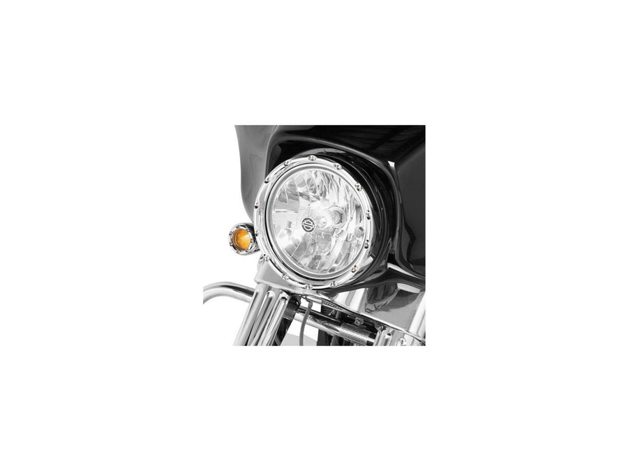 Harley Davidson FlStc [2014-2017]-Feuerring headlight frame chrome