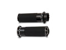 Harley Davidson Touring [2008-2024] – Abgeschrägte Fusion Griffe Schwarz Eloxiert 1"-4