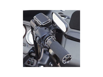 Harley Davidson Touring [2008-2024] – Abgeschrägte Fusion Griffe Schwarz Eloxiert 1" - 0