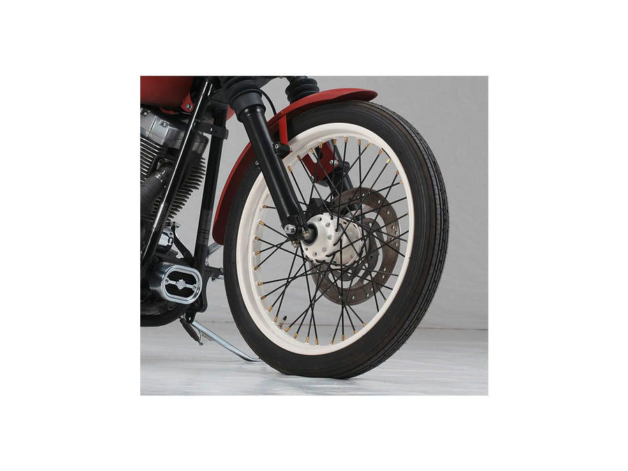 Harley Davidson – TTS Speichensatz, 21" lang, schwarz verchromt, für TTS Felgen
